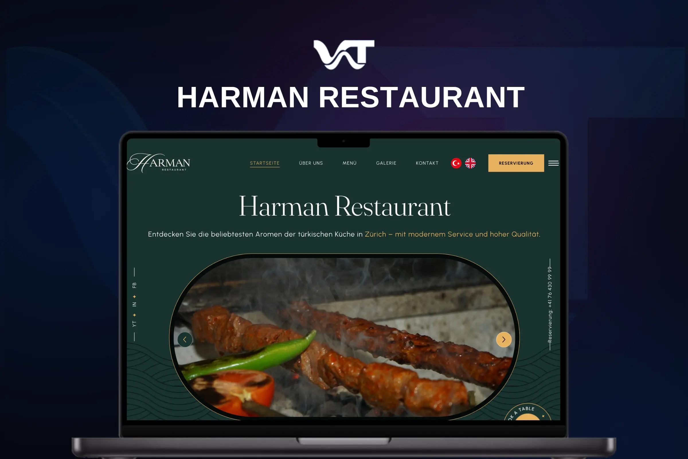 Harman Restaurant restoran web sitesi